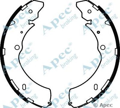 APEC BRAKING shu784 -  Комплект тормозных колодок